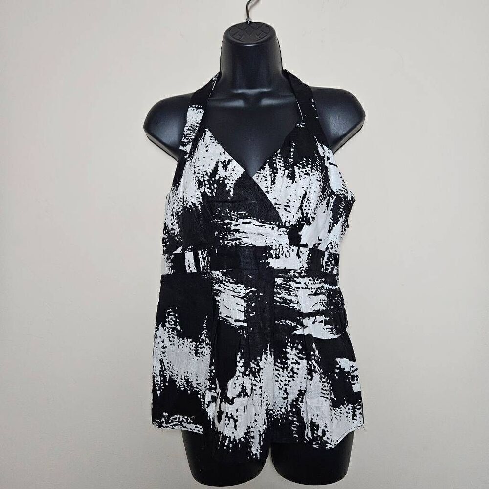 Grace Elements Linen Halter Blouse - image 1